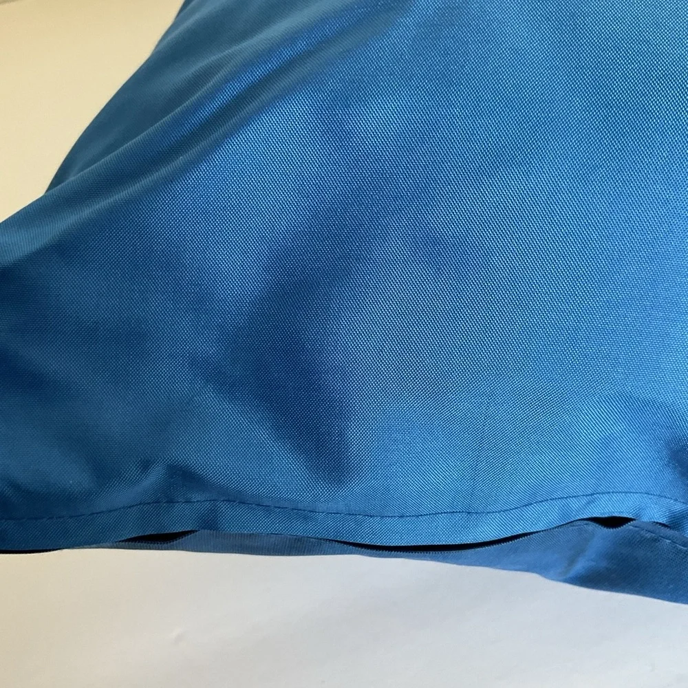 Jim Thompson Blue Silk Accent Pillow Signed